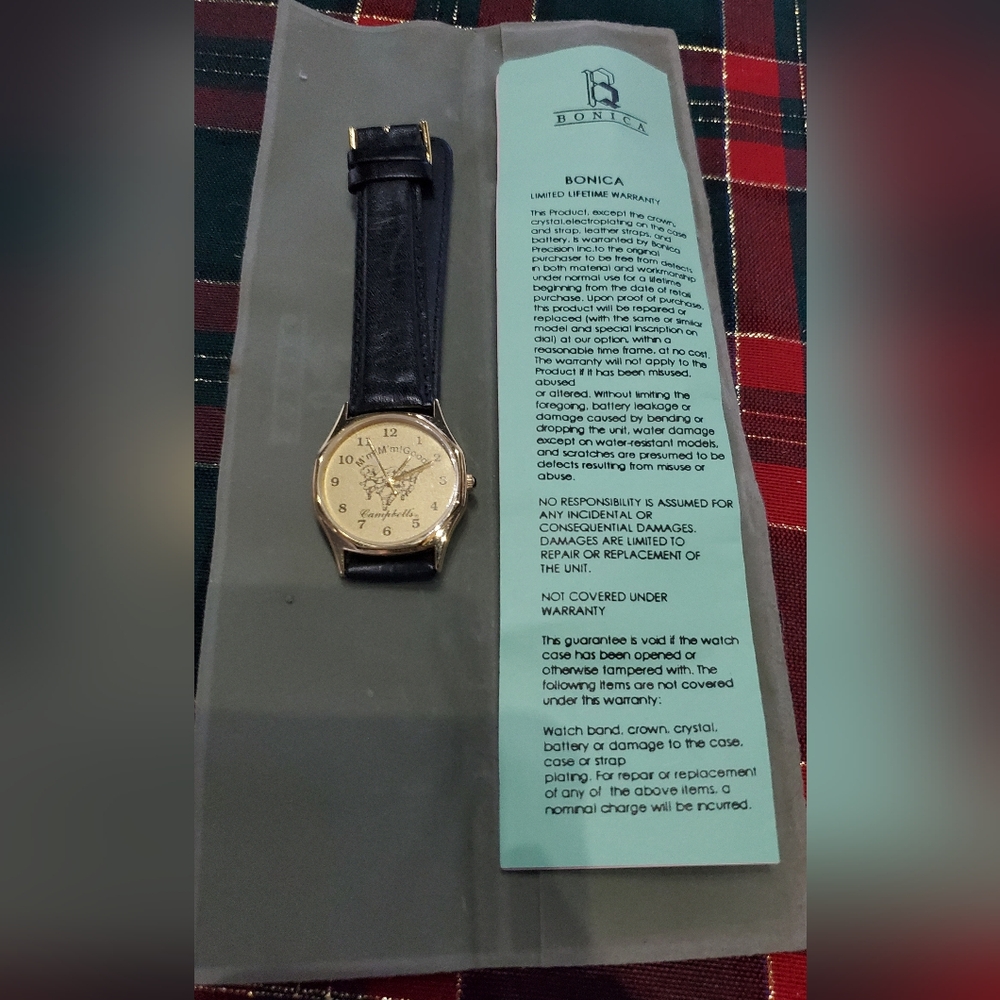 Bionica Gold Watch with Black Strap